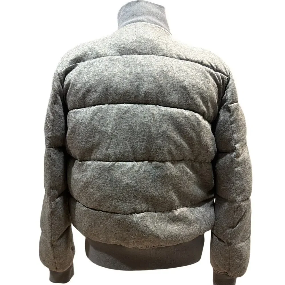 Gap Women's Gray Puffer Size Small Wool Blend EUC